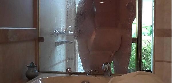  Married housewife fucked under shower